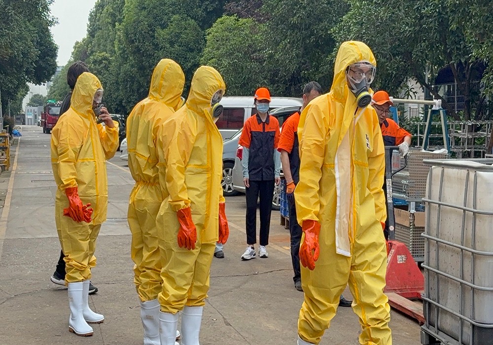 化學(xué)品泄漏演練 化學(xué)品泄漏演練